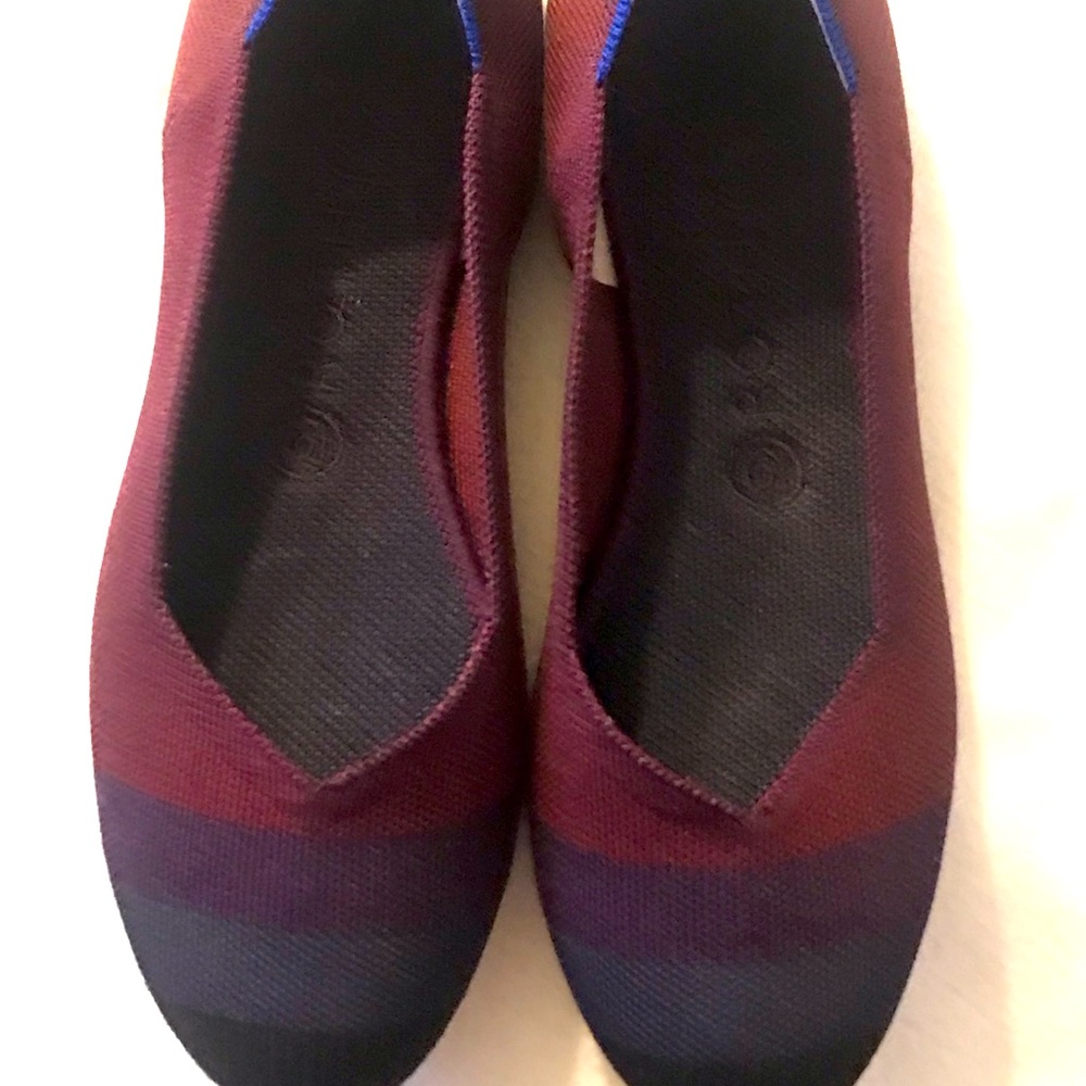 Rothy's Blackberry Captoe flats 8:5
